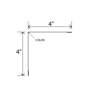 4x4 Outside Angle Trim