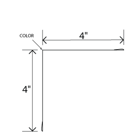 4x4 Inside Angle Trim