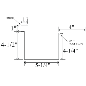 Box Eave Gutter R-Panel Trim