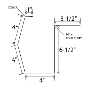 Sculptured Eave Gutter R-Panel