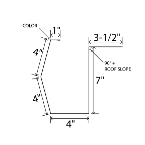 Sculptured Eave Gutter U-Panel