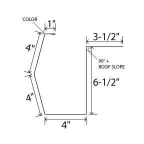 Sculptured Hang On Gutter U-Panel