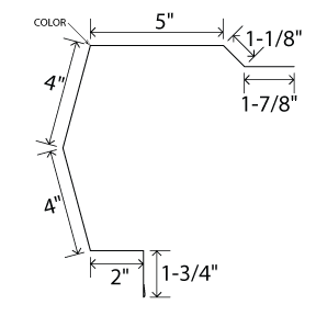 Sculptured Rake Trim U-Panel