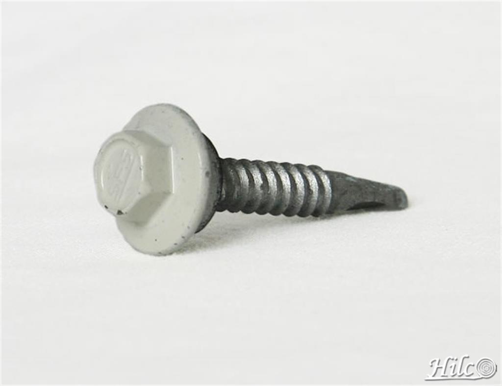 White Self-Tapping Screw with Seal